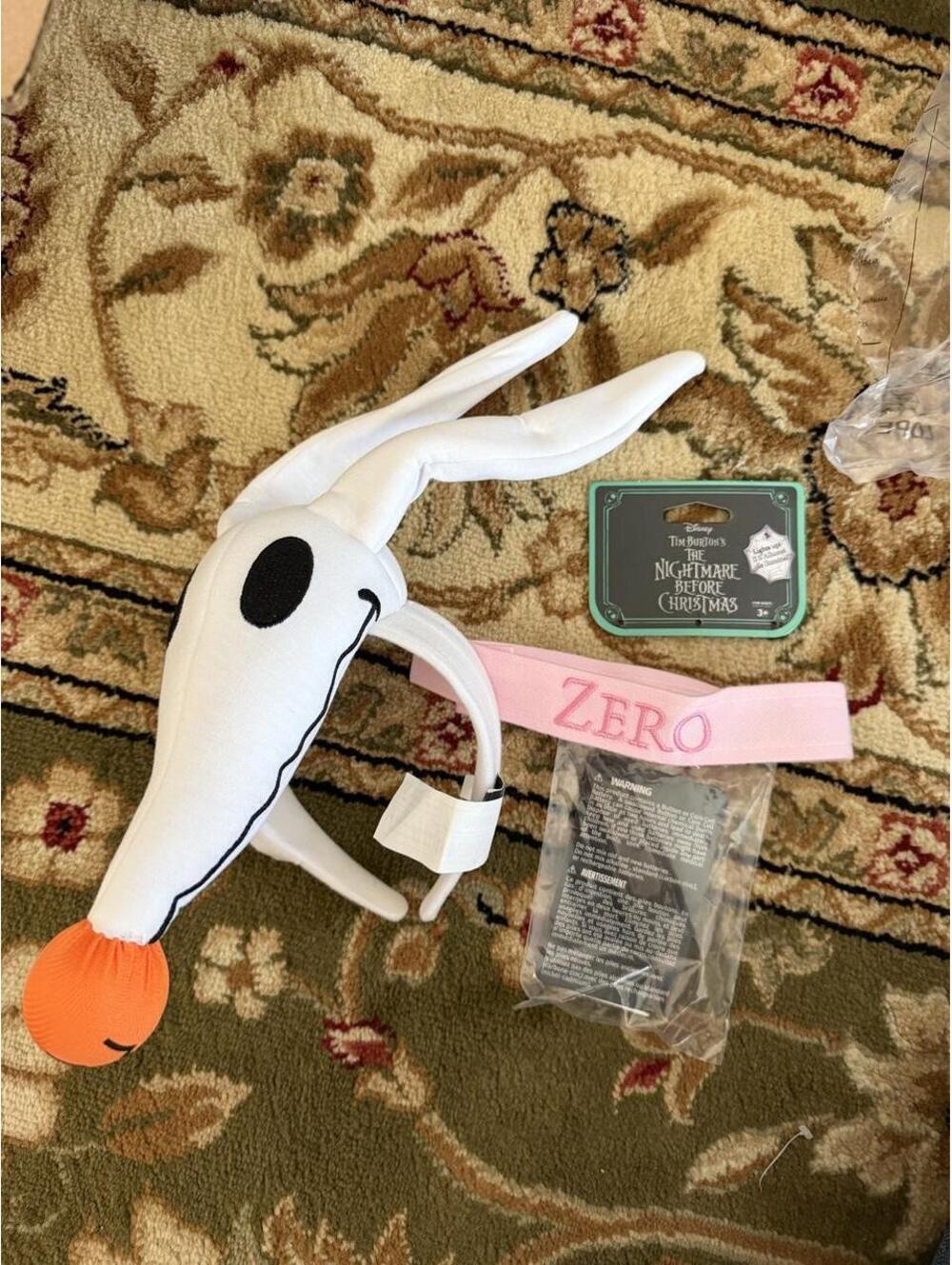 Zero headband + "collar" Halloween costume accessories set